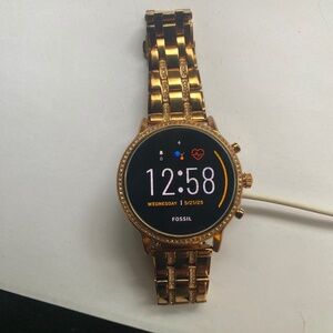 Rose Gold Fossil Smartwatch Google Android